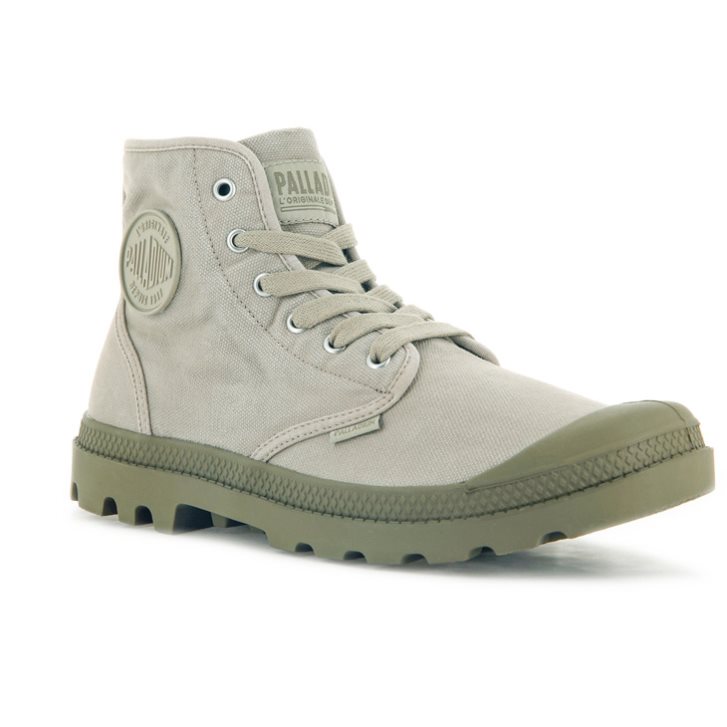 Pánské Boty Palladium Pampa Hi Světle Šedé | CZ OWH-40T